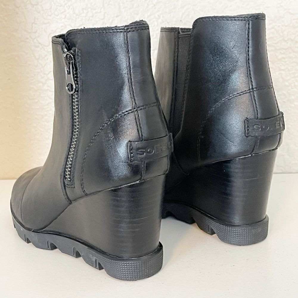 Sorel Women’s Joan Uptown Waterproof Zip Wedge Bootie size 9.5 - Picture 9 of 13